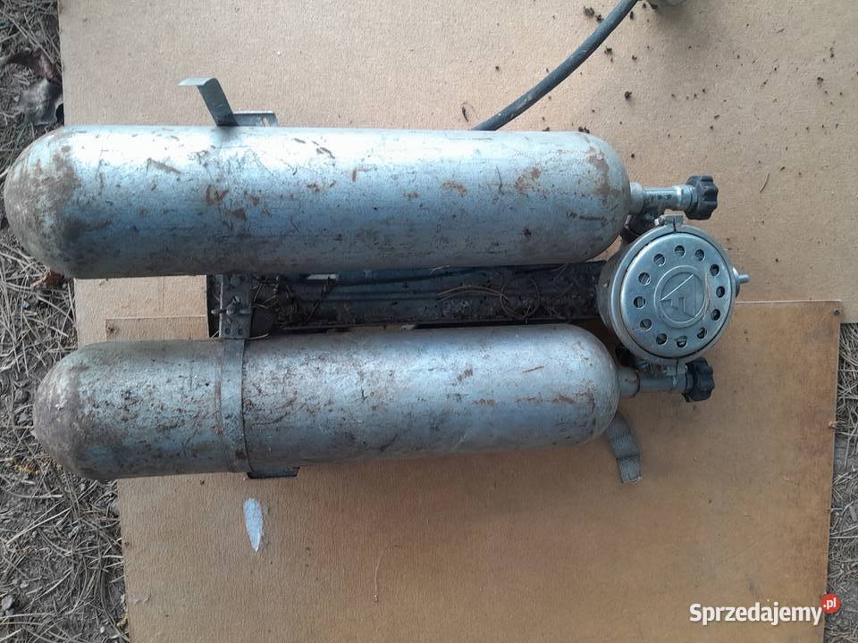 Podwójna butla tlenowa PRL dolnośląskie Świerzawa