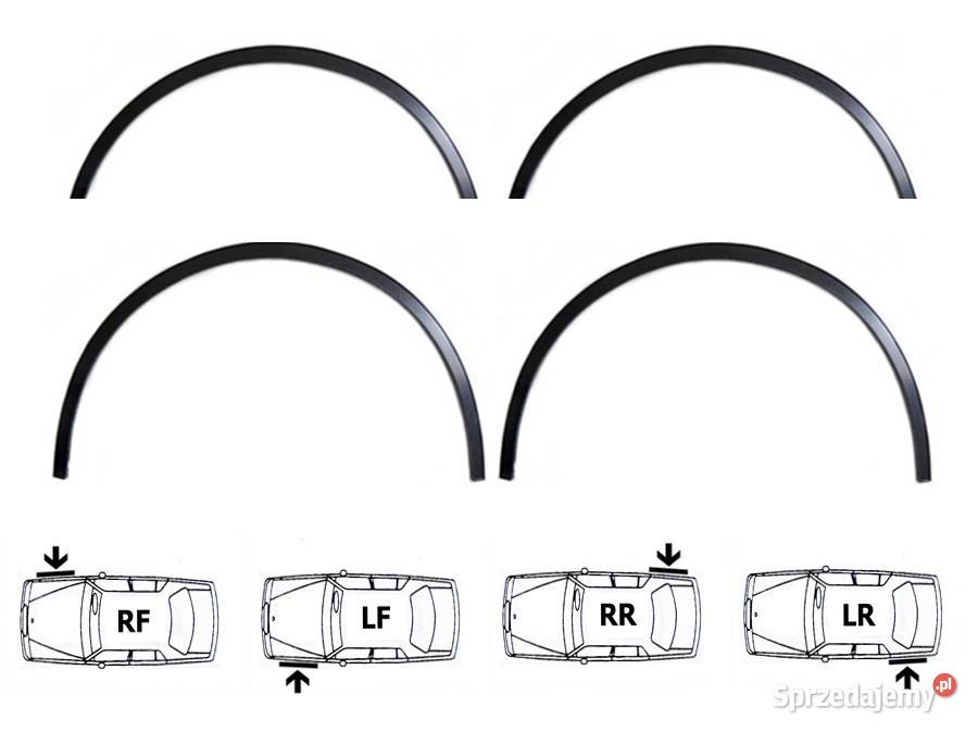 OPEL ZAFIRA B nakładki na błotnik czarny mat 4 Ostrów Wielkopolski