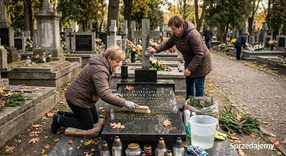 Posprzątanie grobu pobrzebie ceremonii Wrocław