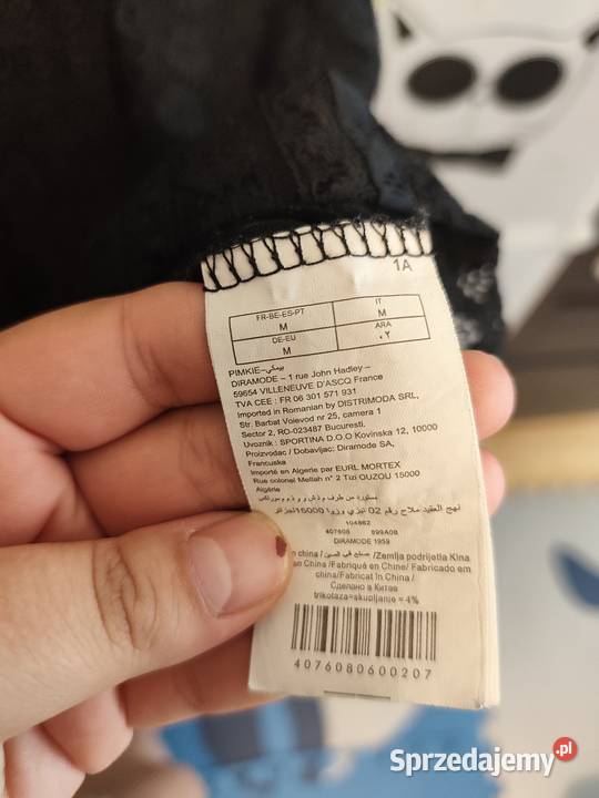 Elegancka koronkowa bluzka Pimkie czarna koronka czarny Kraków