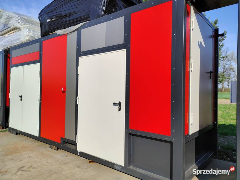 Mobilna kotłownia kontenerowa 600KW CO CWU olej sprzedam