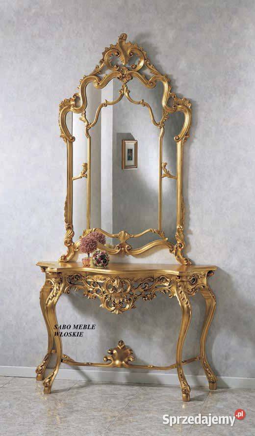 Klasyczna konsola rzeźbiona orzechowa podkarpackie Przemyśl