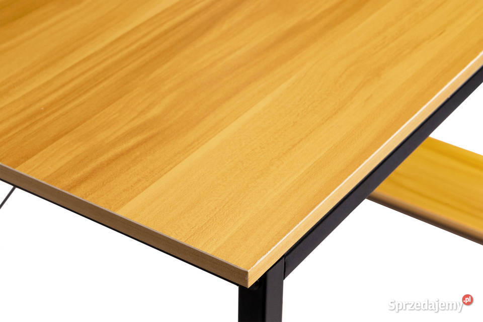 Biurko komputerowe drewniane regał z półkami Biurka