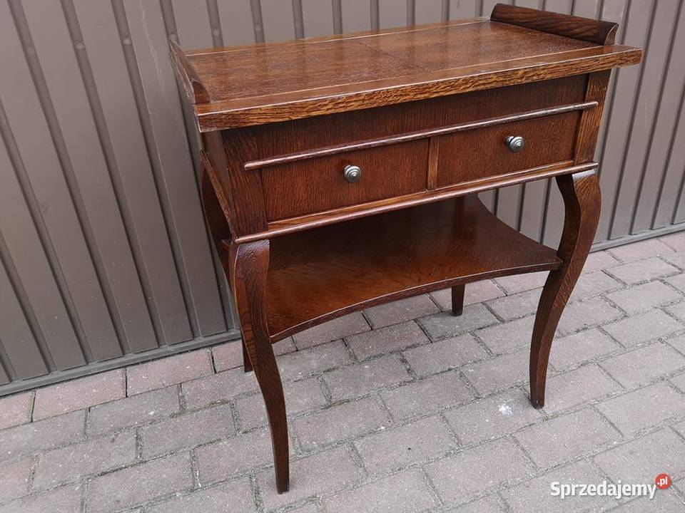 Stolik Finezyjny Nciak Dębowy Stary Antyk Swarzędz