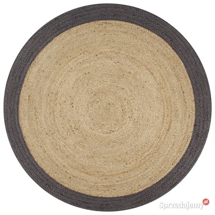 vidaXL Ręcznie wykonany dywanik juta ciemnoszara Warszawa