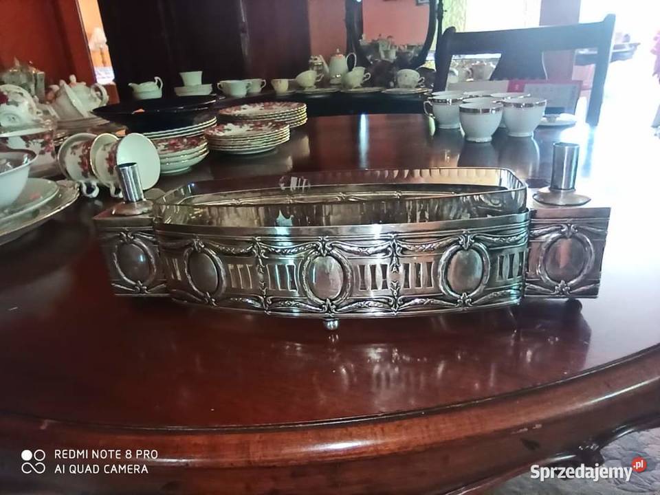 Żardinera Prostokątna Patera Plater i szkło