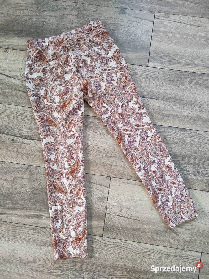 Materiałowe spodnie Zara Xs Vintage y2k Jasło