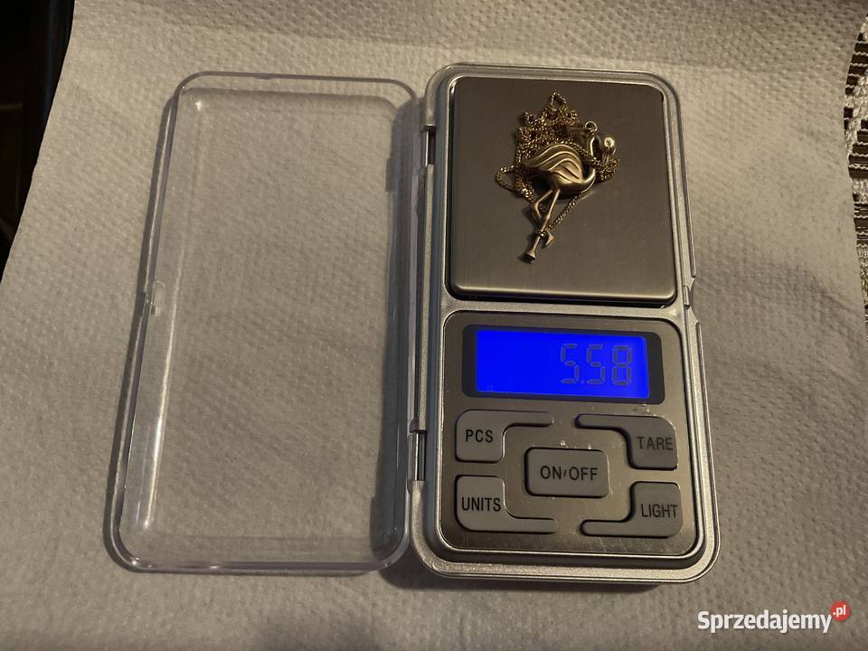 Złoty łancuszek z zawieszką Flamingo 558 gr 46 Sosnowiec sprzedam
