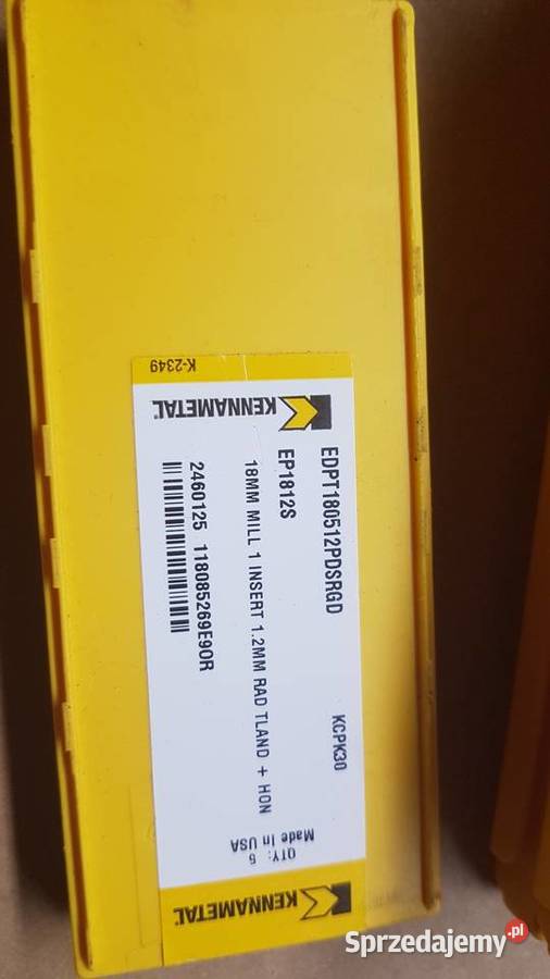 Kennametal EDPT180512PDERHD EDPT180512PDSRGD śląskie Gliwice