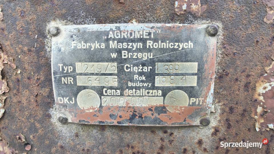 Rozrzutnik jednoosiowy Agromet Zarzecze