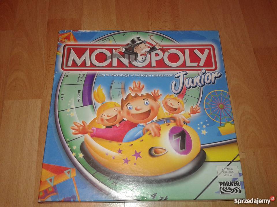 OKAZJA Parker Monopoly junior wesołe miasteczko 5 lat+ dolnośląskie Wrocław sprzedam