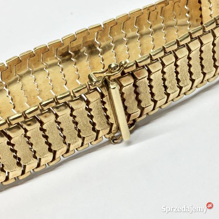 Złota BRANSOLETKA damska 750 18K cudowna Warszawa
