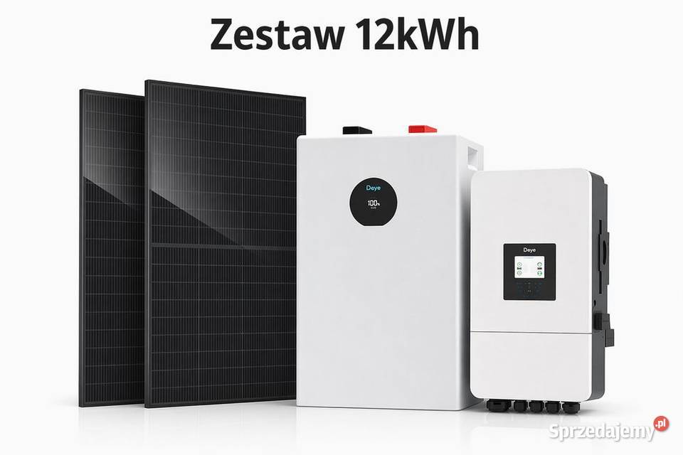 Zestaw budżetowy 12kWh LV panele inwerter 3 fazy Falowniki