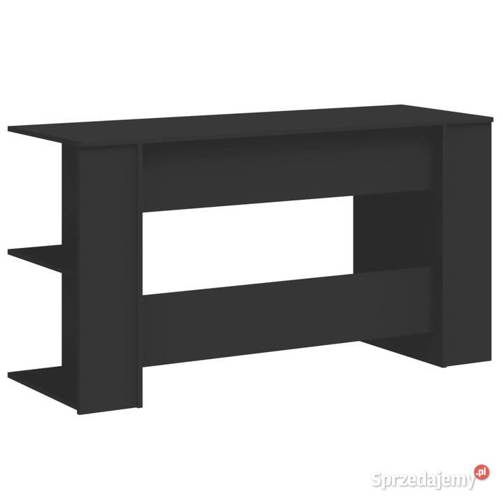 Biurko czarne 140x50x75 materiał drewnopochodny Pozostałe