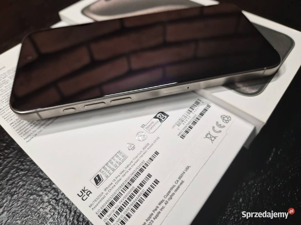 Apple iPhone 15 Pro 256GB WHITE TYTAN łódzkie Pabianice