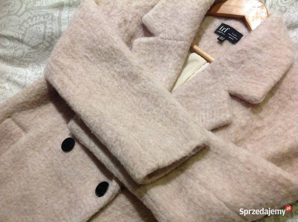 Płaszcz Zimowy Damski ZARA XS Wełniany Nowa Sól