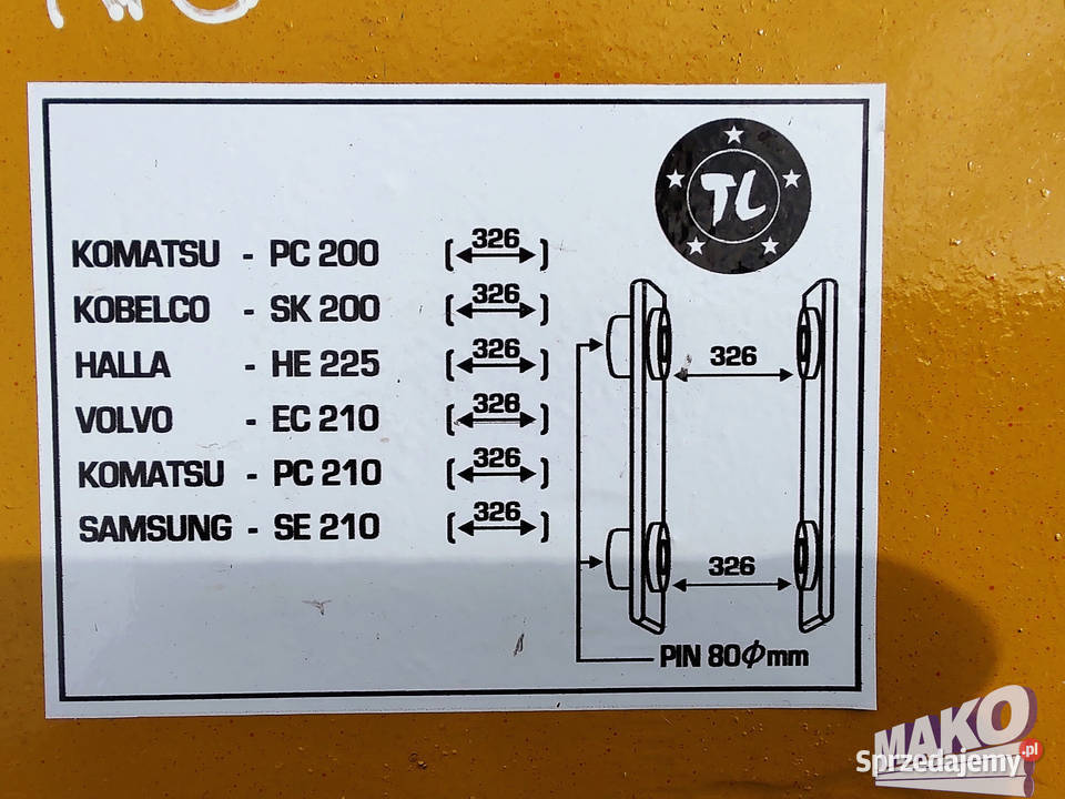 NOWY Zrywak Tong Lin do koparki Miller fi 80 320 sprzedam