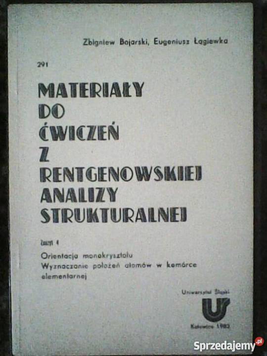 materiały do cwiczeń z rentgenowskiej analizy Gorzów Wielkopolski