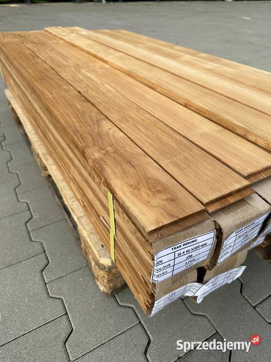DESKA TARASOWA EGZOTYCZNA TEAK 20X90MM Prusice sprzedam
