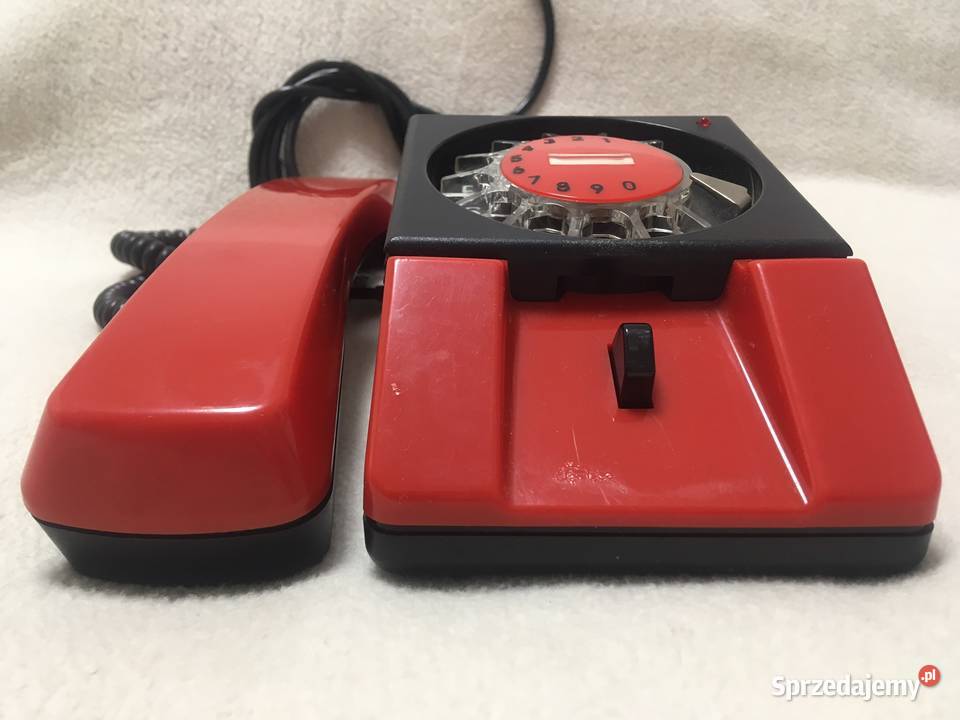 PRL stary telefon Bratek czerwony zachodniopomorskie Kołobrzeg