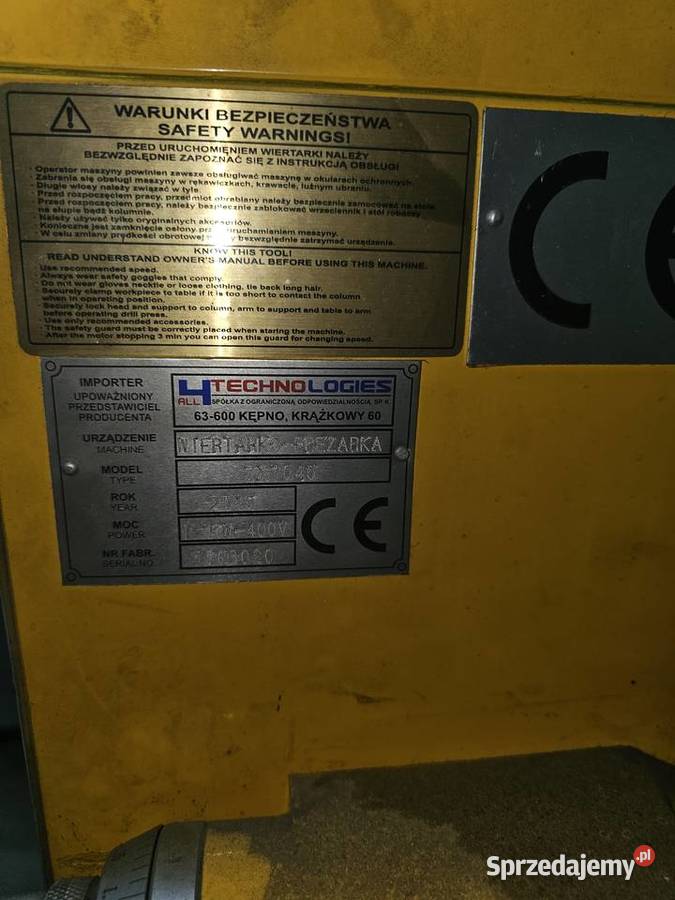 Frezarkowiertarka ZX7045 podkarpackie Sanok