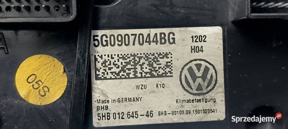PANEL KLIMATYZACJI VOLKSWAGEN PASSAT B8
