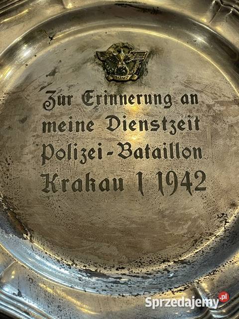 Niemiecka dekoracyjna patera platerowana małopolskie