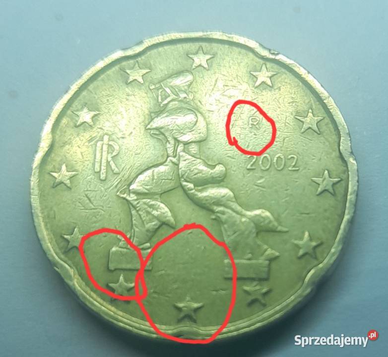 20 euro cent 2002 wlochy Wrocław