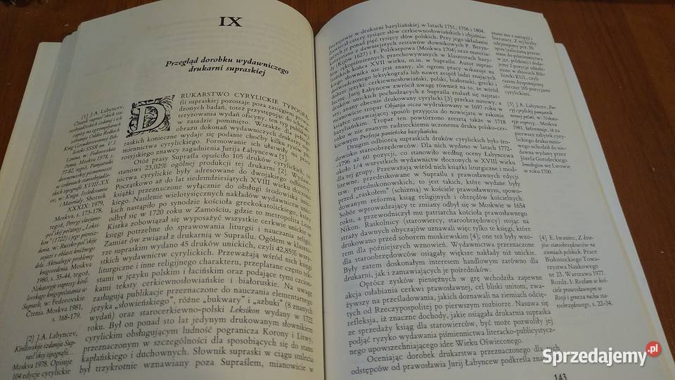 Oficyna supraska 16951803 dzieje i publikacje Gdańsk sprzedam