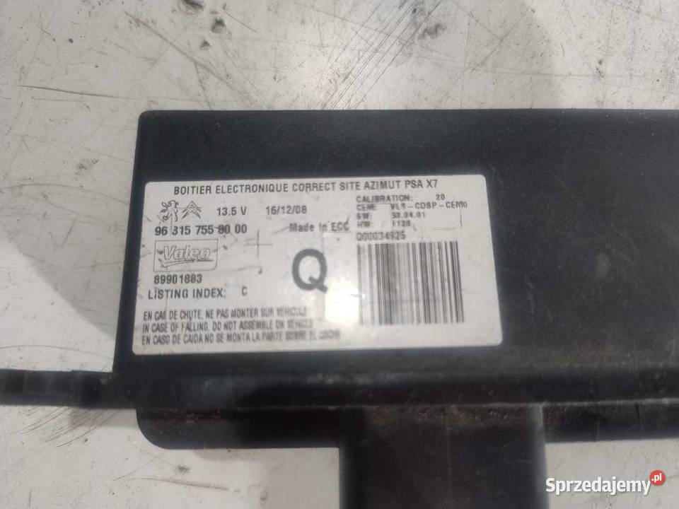 MODUŁ ŚWIATEŁ CITROEN C5 20 HDI 968157558000 osobowe