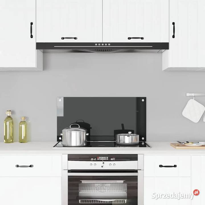 vidaXL Panel ochronny do kuchni czarny 80x40 Warszawa