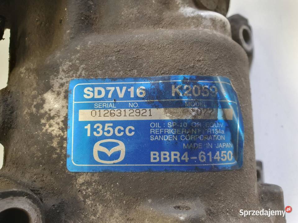 SPRĘŻARKA KLIMATYZACJI Mazda 3 II BL 16 D Rudka