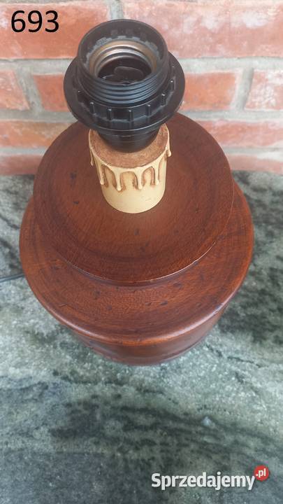 Lampa Lampka drewniana Nocna stołowa gabinetowa zachodniopomorskie Gawroniec