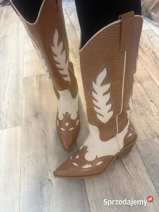 40 SEQWL Ekstrawaganckie kozaki kowbojki z małopolskie Kraków sprzedam