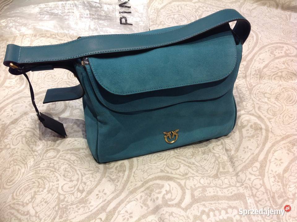 PINKO Torebka Zamszowa Damska j NOWA Skóra lubuskie Nowa Sól