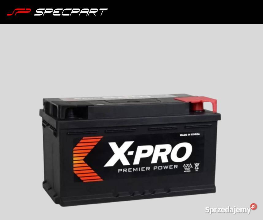 Akumulator XPRO 80Ah 680A EN niski Prawy Plus