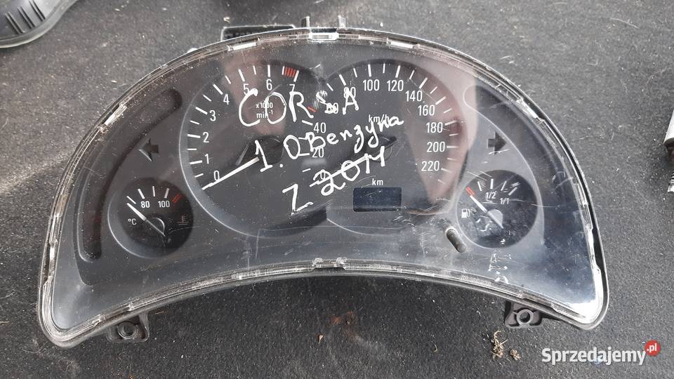 licznik prędkościomierz zegary Opel Corsa C osobowe Liczniki i zegary dolnośląskie Dębno