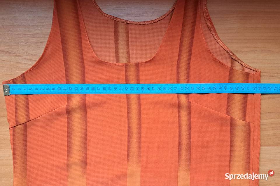 Sukienka ka długa na lato pomarańczowy Brzesko