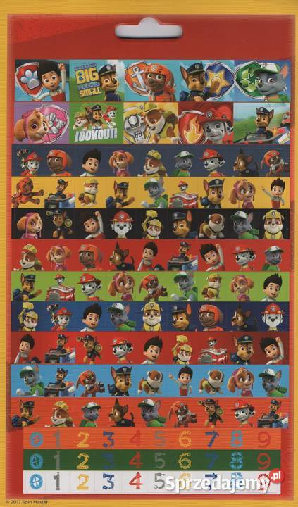 Psi Patrol Marshall Zestaw Naklejki Nalepki 700 małopolskie