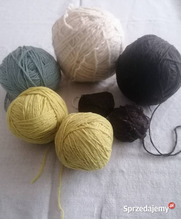 Włóczkawełna kolory ecru brązowy szary Łódź