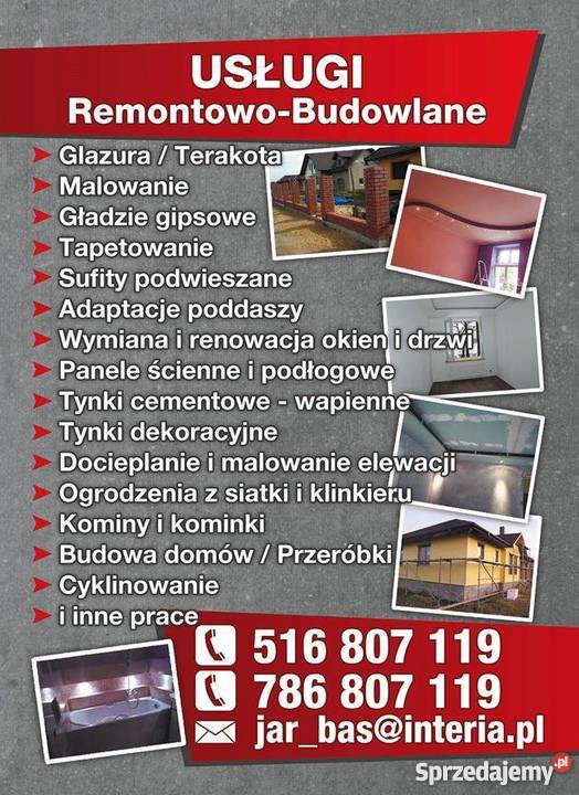 Wykończenia wnętrz Płock usługi budowlane