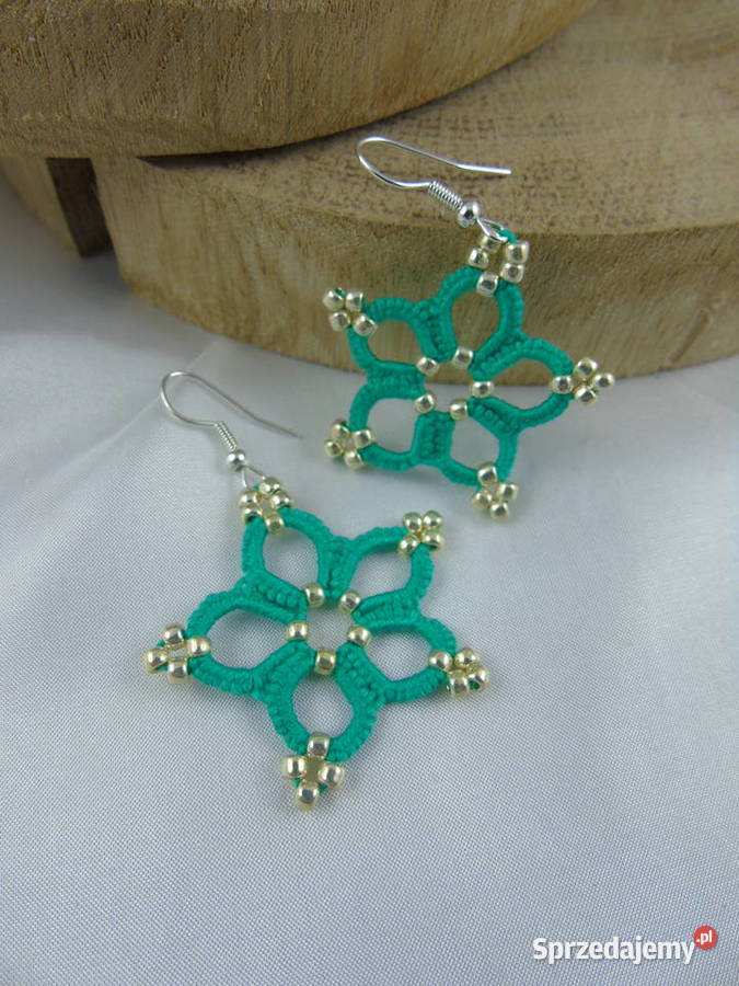 Kolczyki frywolitkowe różne wzory i kolory