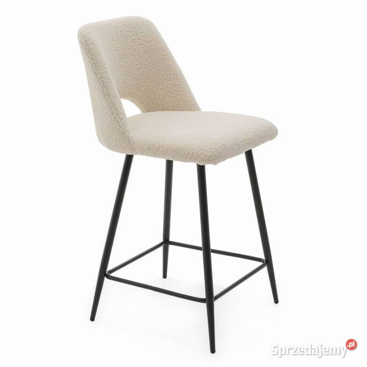 Hoker Tapicerowany Oro Boucle Jasnobeżowe Tarchały Małe