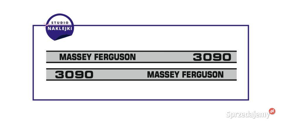Naklejki Massey Ferguson 3090 Ciągnik Traktor Otwock