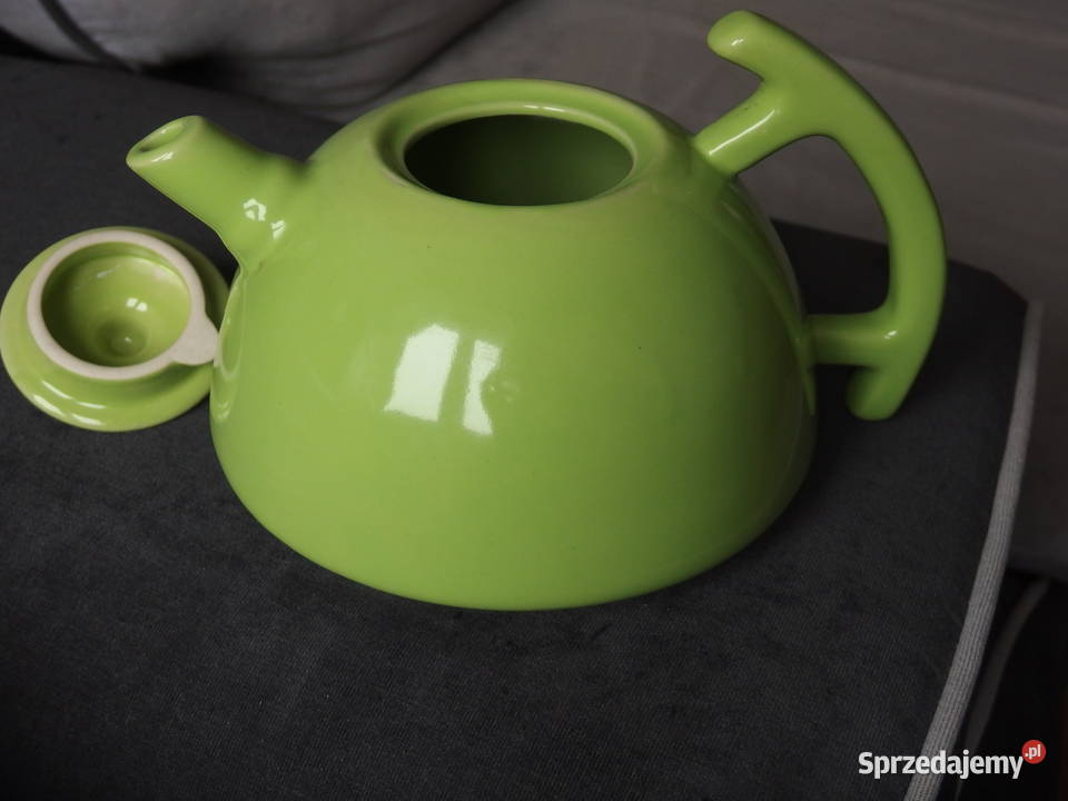 Czajniczek ceramiczny zielony Płock