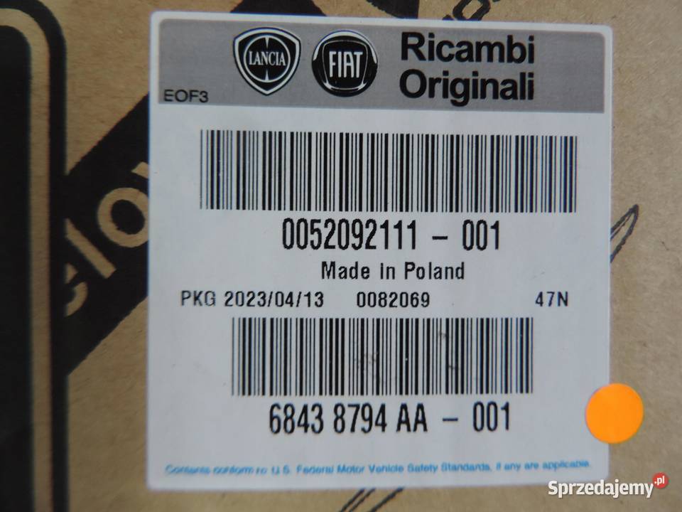 FIAT 500X 15 LAMPA TYŁ TYLNA LEWA NOWA ORYGINAŁ