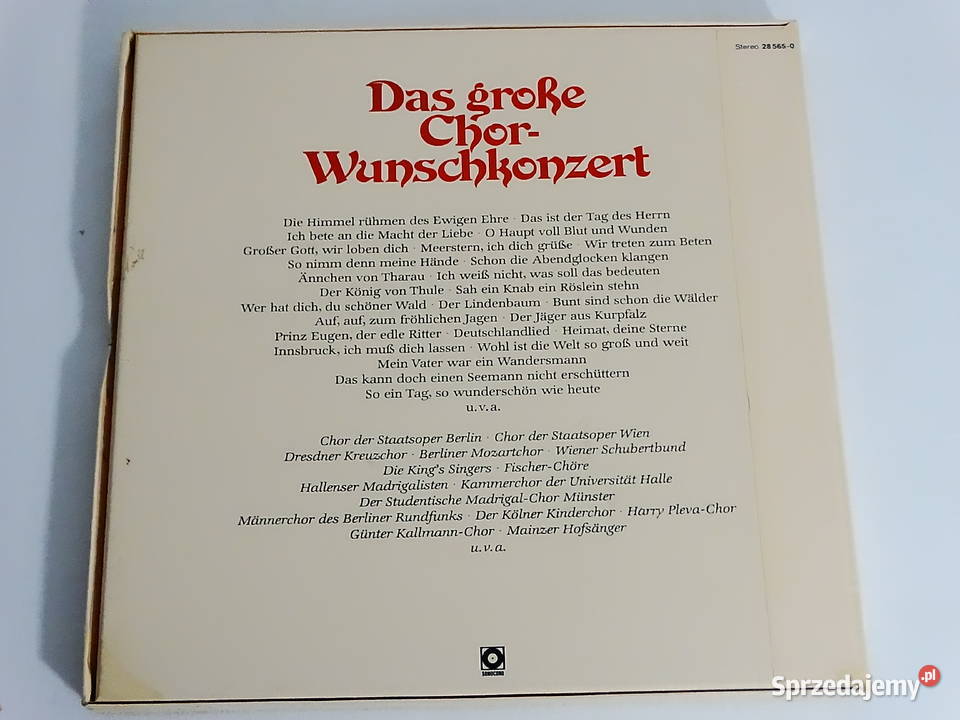 Das groe Chor Wunschkonzert 3 x LP winyl Biłgoraj sprzedam