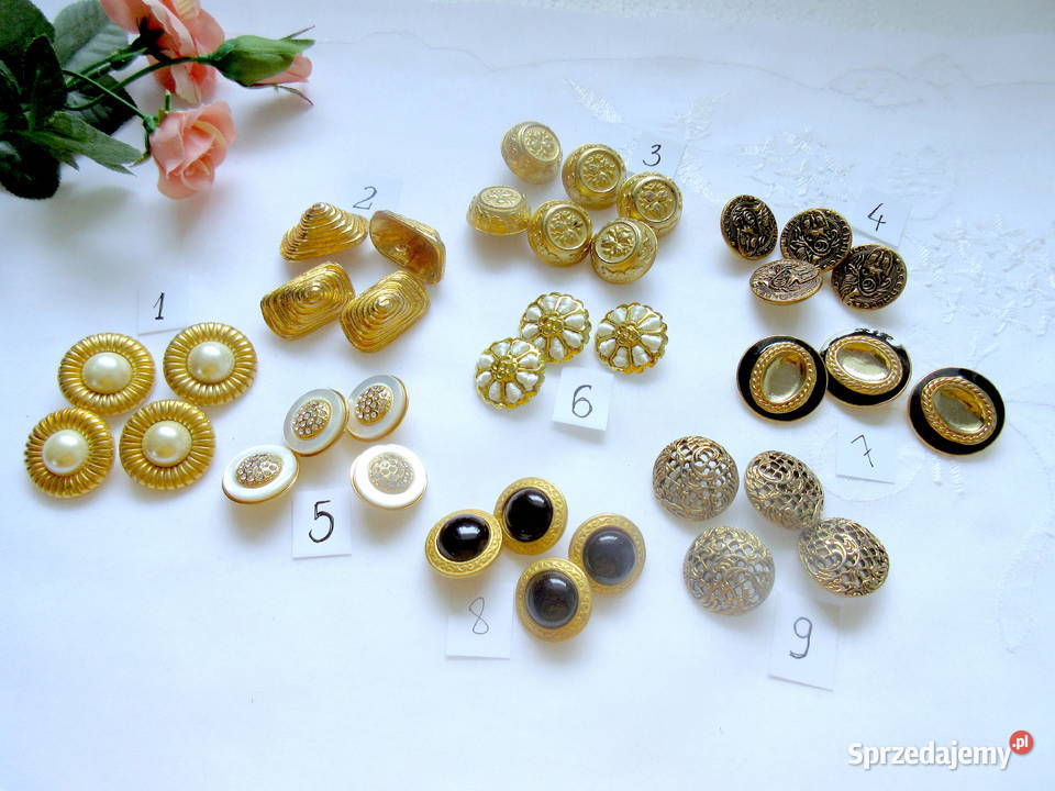 Guziki ozdobne metalowe Straszydle