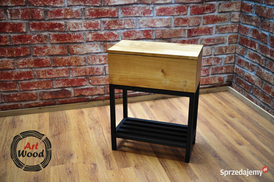 Konsola loftowa dębowa z szufladą małopolskie Nowy Sącz