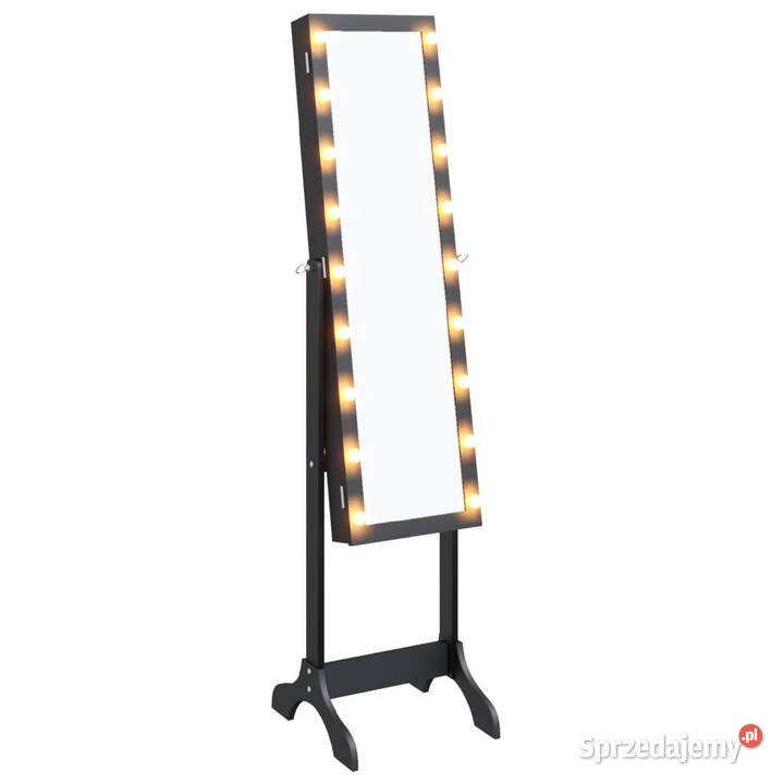 Lustro stojące z LED czarne 34x37x146 WM351767 Lustra Warszawa